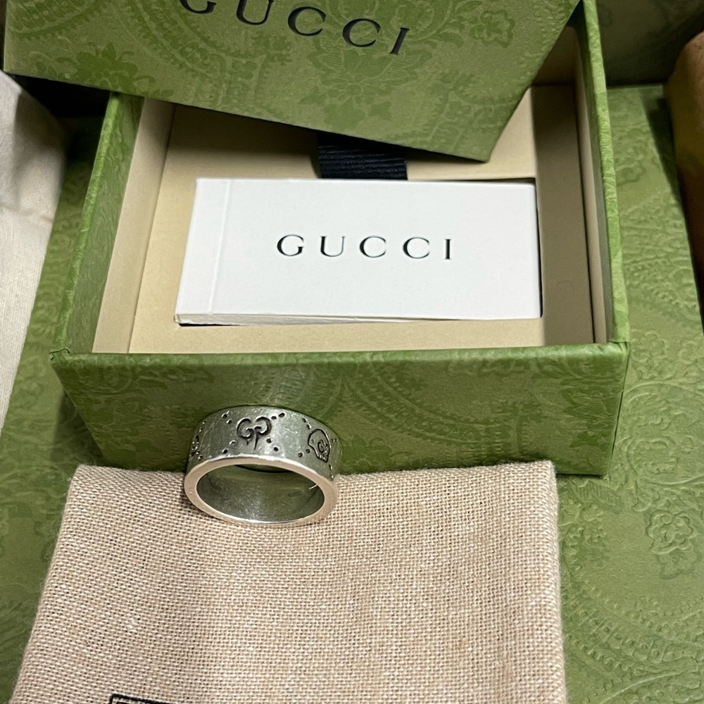 Authentic Gucci Ring complete set size 19 - Picture 3 of 12